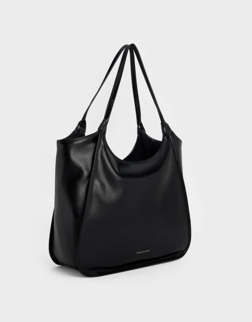 Charles & Keith Sianna tote bag in black, 2 of 4