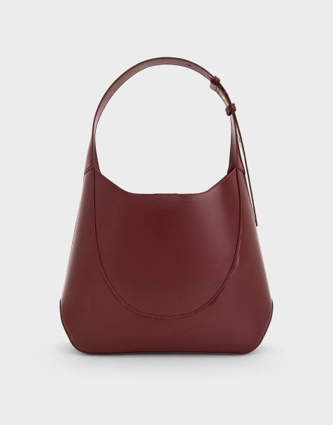 Charles & Keith Sigrid bag in mulberry plum - view 1