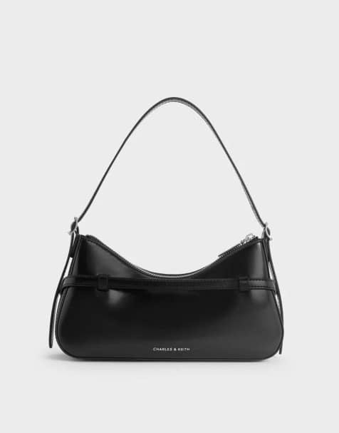 Charles & Keith Sloane shoulder bag in noir - view 1