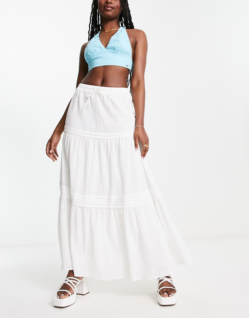 Charlie Holiday Monica full maxi skirt in white - part of a set