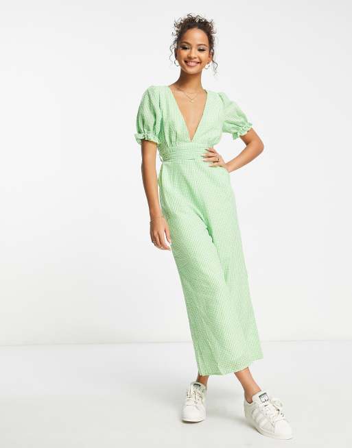 Green cheap holiday jumpsuit