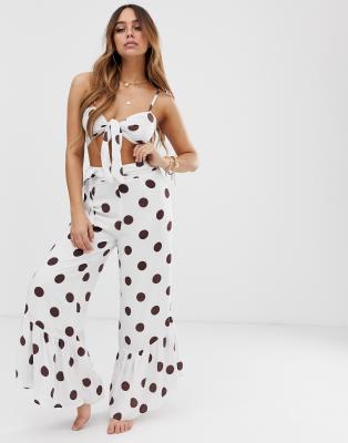 asos polka dot trousers