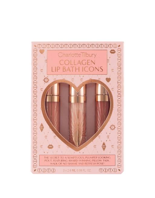 Charlotte Tilbury – Collagen Lip Bath Icons Kit – Set med läppglans