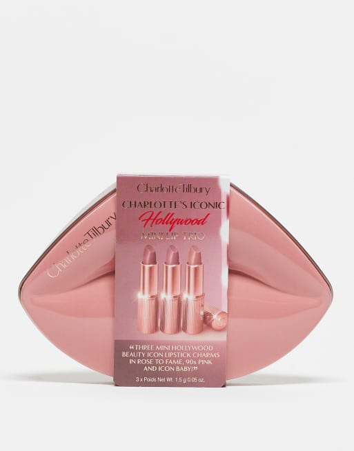 Charlotte Tilbury – Hollywood Iconic Mini Lip Trio – Set med sminkprodukter – Spara 36%