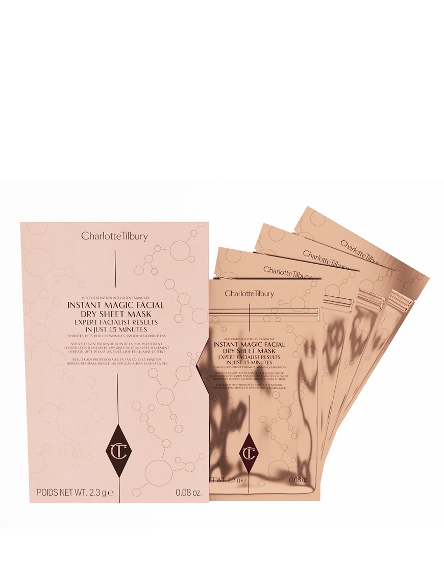Charlotte Tilbury Instant Magic Facial Dry Sheet Mask - Pack of 4-No color