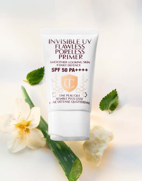 Charlotte Tilbury – Invisible UV Flawless Poreless Primer – Transparenter Primer mit UV-Schutz für eine makellose, porenlose Haut, 30 ml - view 1