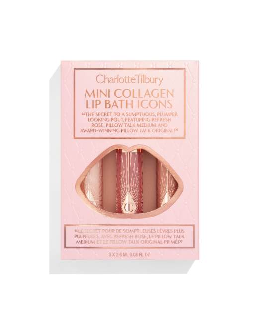 Charlotte Tilbury – Mini Collagen Lip Bath Icons – Små läppglans