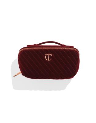 Charlotte Tilbury - Organizer - Große Kosmetiktasche aus Samt-Rot