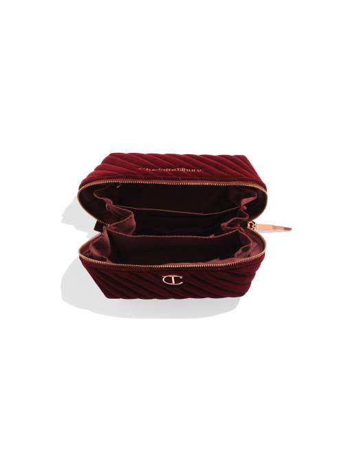 Charlotte Tilbury Organizer Velvet Makeup Bag - Medium