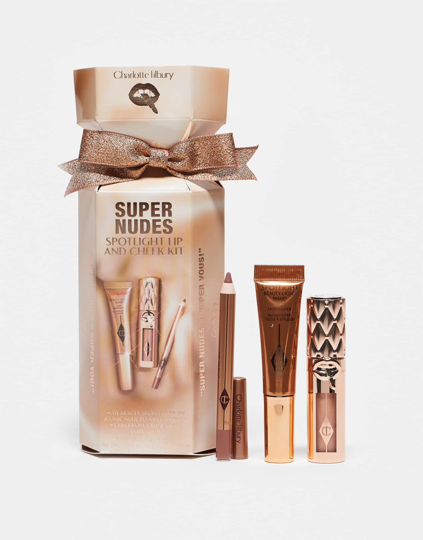 Набор для губ и щек Charlotte Tilbury Super Nudes Spotlight - экономия 38%
