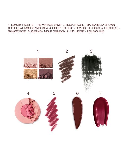 Charlotte Tilbury – The Vintage Vamp Look – Zestaw do makijażu – Deep, 2 z 3