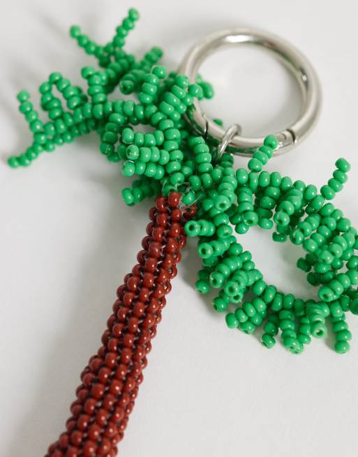 Charm para bolso multicolor con diseño de palmera de cuentas de ASOS DESIGN, 3 de 3