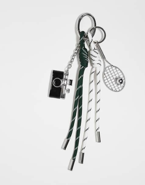 Charm para el bolso multicolor para festivales con cordón verde y detalle de raqueta de tenis de ASOS DESIGN - view 1