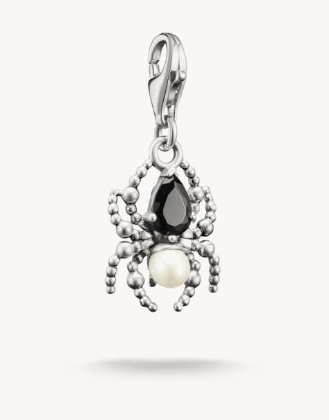 Charm plateado, negro y blanco de Thomas Sabo - view 1
