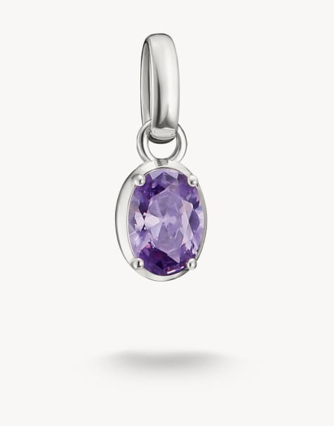 Charm plateado y violeta de Thomas Sabo - view 1
