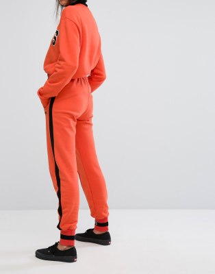 orange tracksuit bottoms