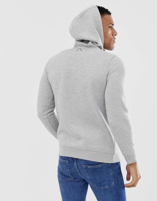 Chasin' – Clark Jasnoszara bluza z kaputrem ze ściągaczami, 2 z 4