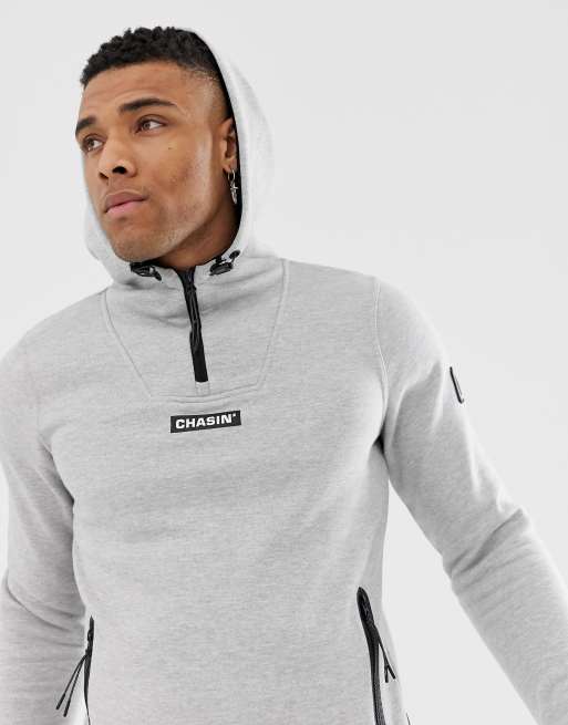 Chasin' – Clark Jasnoszara bluza z kaputrem ze ściągaczami, 3 z 4