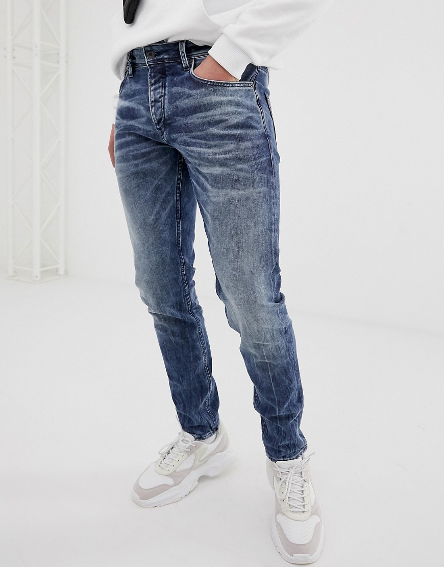 Chasin' - Ross Lorne - Jeans slim affusolati lavaggio medio-Blu