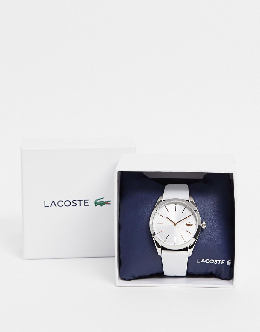 фото Часы с белым ремешком lacoste parisienne-белый