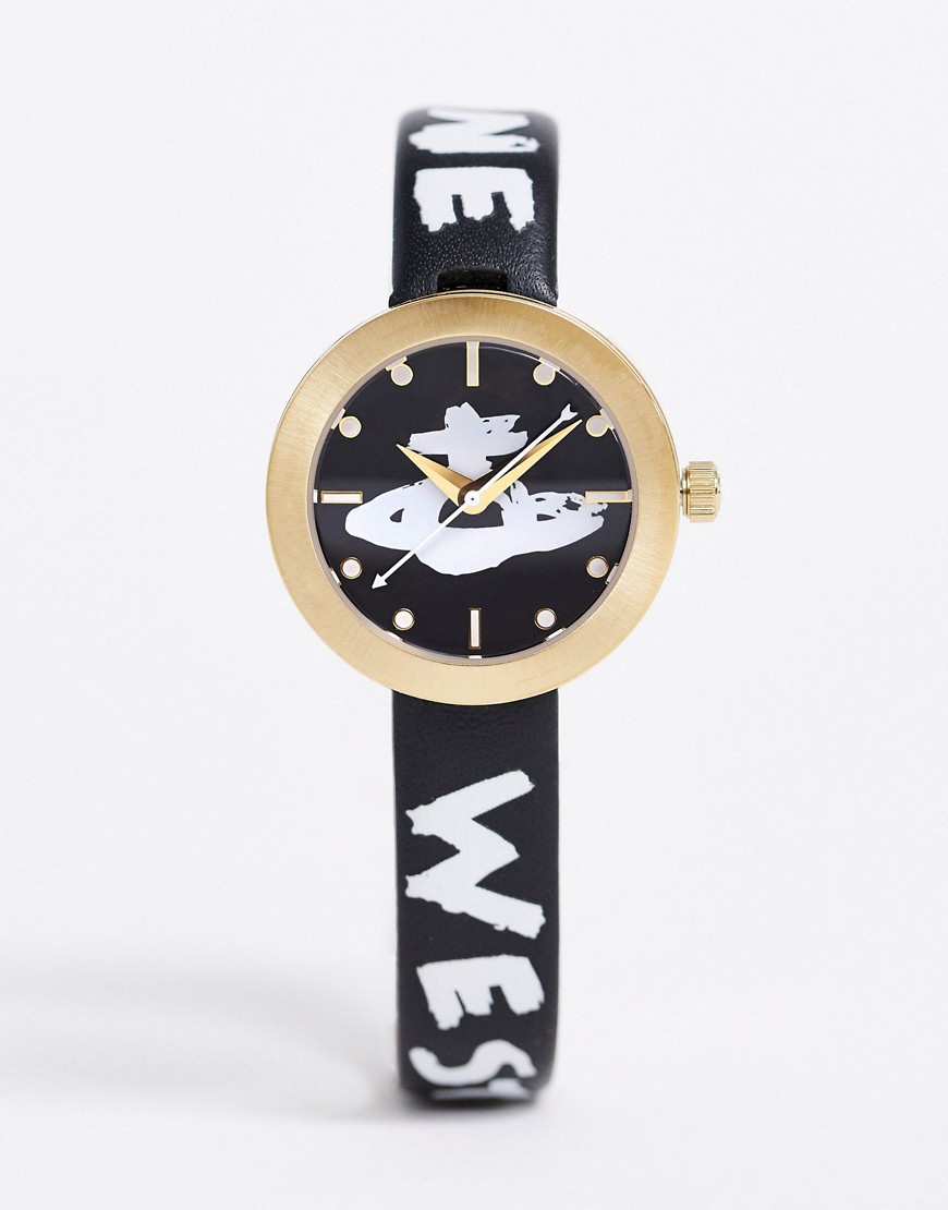 Часы с черным кожаным ремешком VV221GDBK Southbank-Мульти Vivienne Westwood