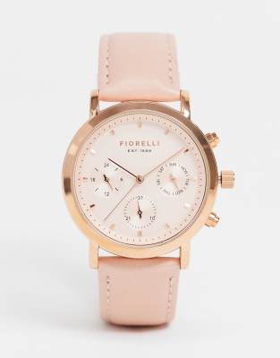 фото Часы с розовым ремешком fiorelli-розовый цвет