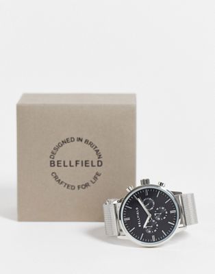 фото Часы с серебристым ремешком bellfield-серебристый