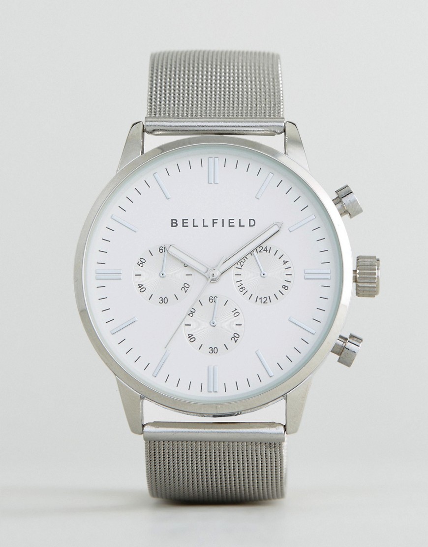 фото Часы с серебристым ремешком bellfield-серебряный