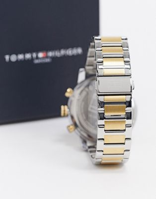 tommy hilfiger watch gold and silver