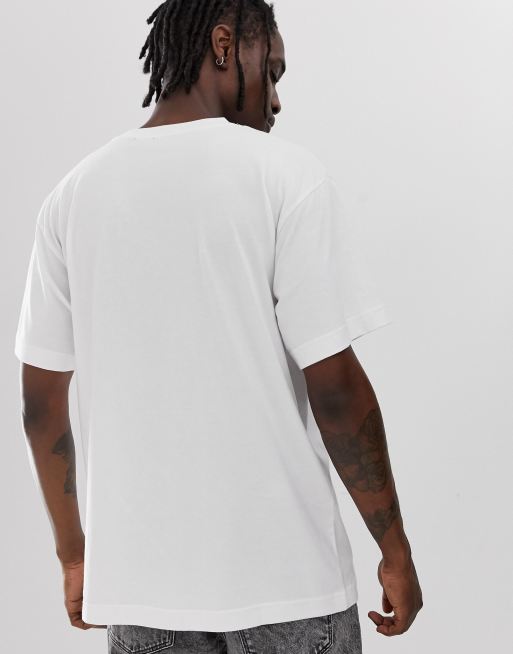 Cheap Monday – Biały t-shirt z logo z czaszką, 2 z 4
