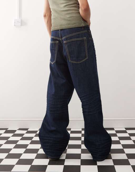 Cheap Monday – Blå, lediga och baggy jeans med tvättad finish, 4 av 5