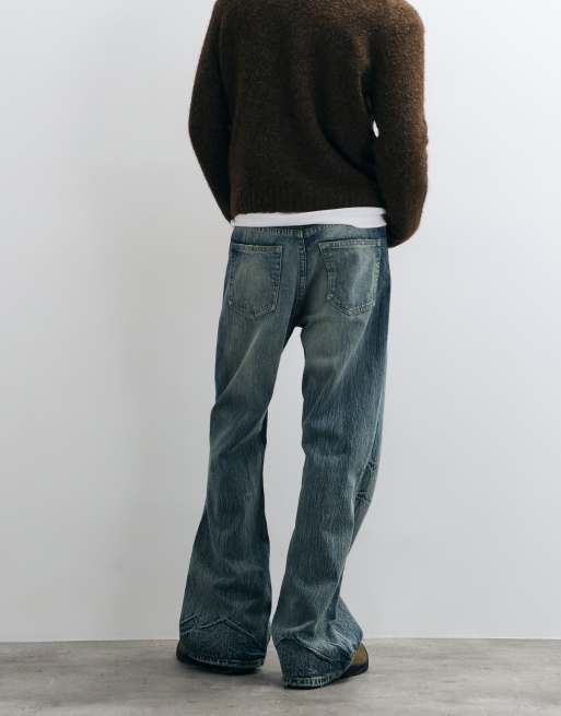 Cheap Monday Boo Bootleg jean bootcut rigide à délavage bleu brumeux, 5 de 5