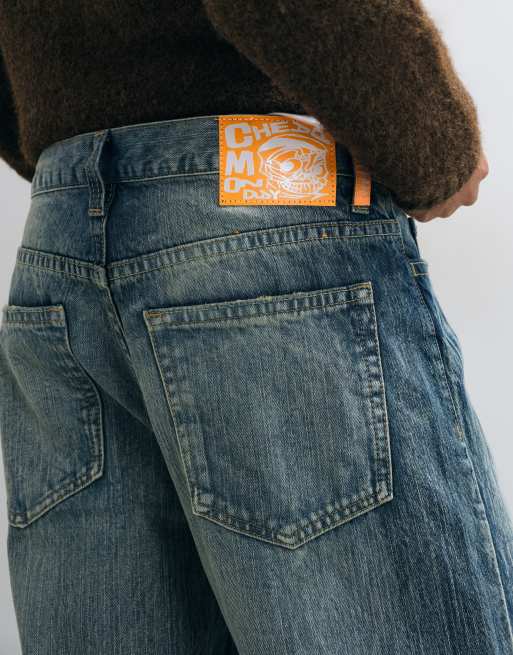 Cheap Monday Boo Bootleg rigid bootcut jeans met vervaagde blauwe wassing, 4 van 5