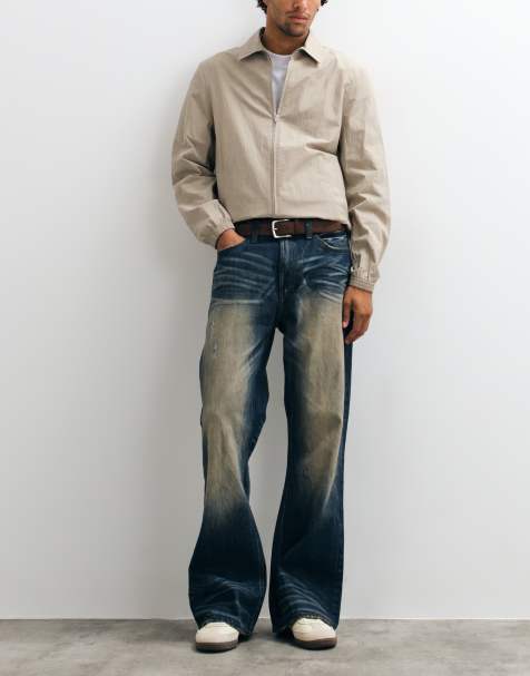 Cheap Monday Bootcut-Jeans mit lockerem Schnitt in dunkelblauer Waschung - view 1
