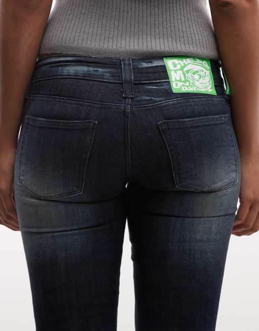 Cheap Monday Booty Bei ausgestellte Jeans in dunkelblauer Waschung, 5 von 5