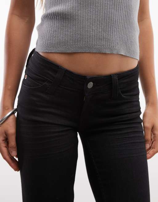 Cheap Monday Booty Bei flared denim jeans in black, 5 of 5