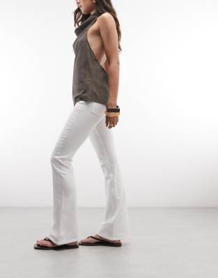 Cheap Monday Booty Bei Flared Jeans In White