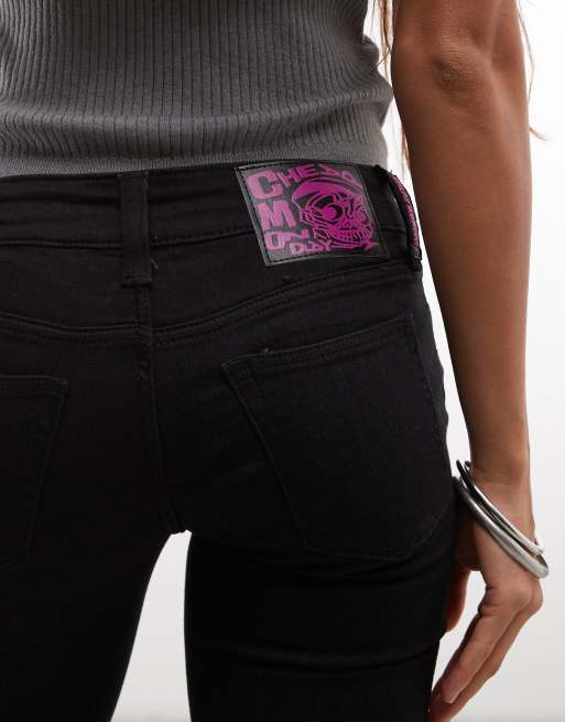 Cheap Monday - Booty Bei - Jean évasé - Noir, 4 de 5