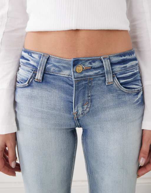 Cheap Monday - Booty Bei - Jeans bootcut elasticizzati a vita bassa blu, 4 di 5