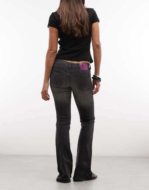 Cheap Monday Booty Bei jeans invecchiati in lavaggio nero, 2 di 5