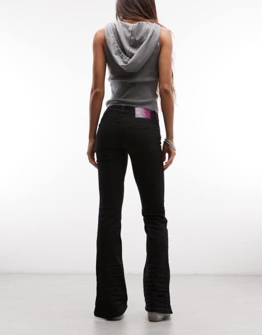 Cheap Monday - Booty Bei - Sorte denimjeans med svaj, 3 af 5