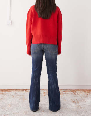 Cheap Monday Booty Bei Stretch Low Rise Bootcut Jeans In Blue
