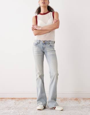 Cheap Monday Booty Bei Stretch Low Rise Bootcut Jeans In Blue