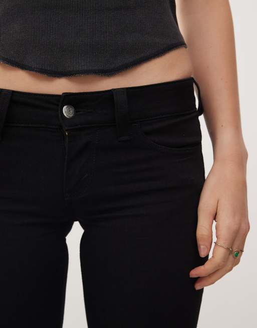 Cheap Monday – Botty Bei – Bootcut-Jeans in verwaschenem Schwarz mit Stretchanteil und niedrigem Bund, 5 von 5