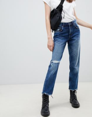 cropped mum jeans