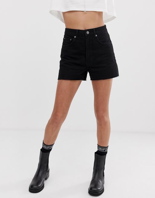 Cheap monday denim hot sale shorts