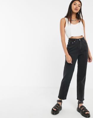 Cheap Monday - Donna - Mom jeans-Zwart