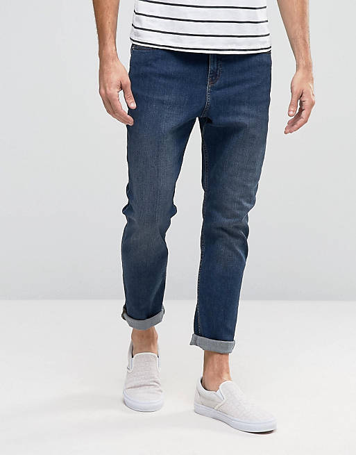 Kollegium Ved længes efter Cheap Monday Dropped Tapered Jeans Pure Blue | ASOS