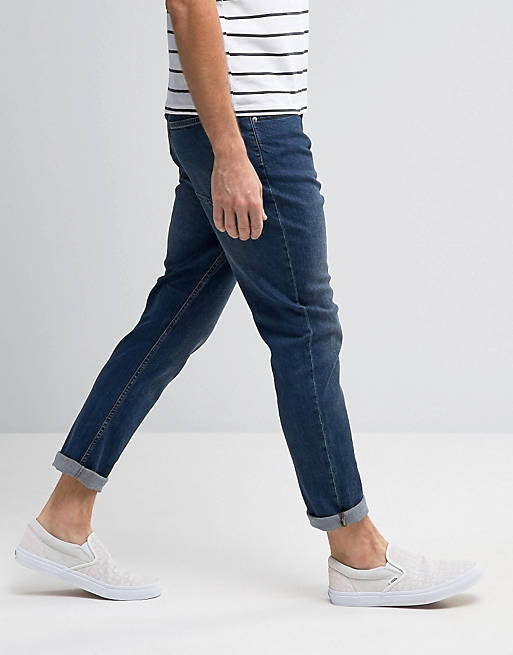 Kollegium Ved længes efter Cheap Monday Dropped Tapered Jeans Pure Blue | ASOS