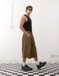 [Cheap Monday] Cheap Monday Dunno jorts in deep brown wash 38 Deep Brown